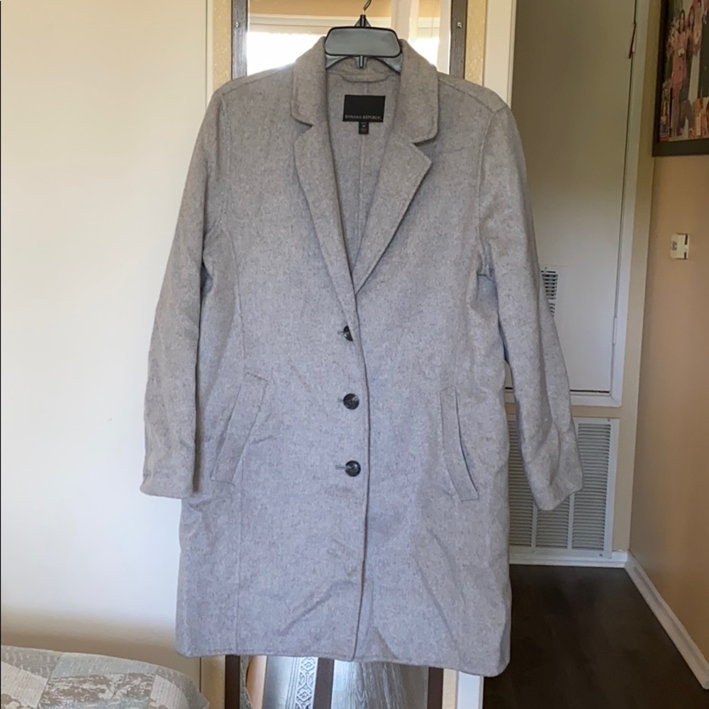 Banana Republic unlined double face top coat sz MP